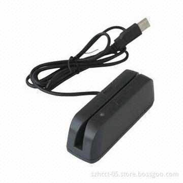 Mini Dual Face Magnetic Card Reader with -10 to 50°C Operating Temperature